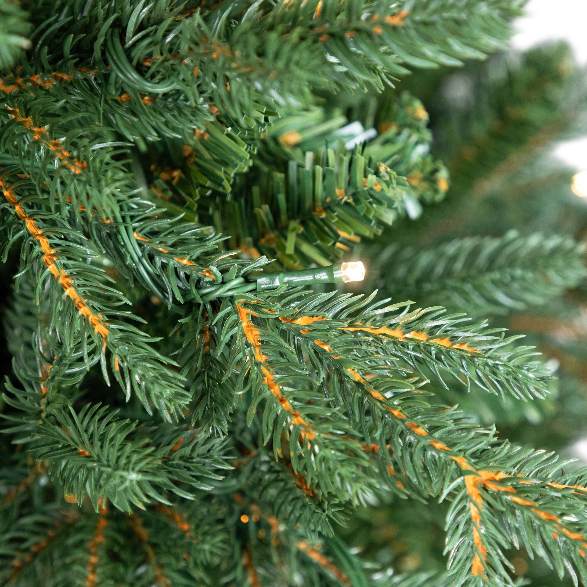 12ft. Pre-Lit Cumberland Pine Artificial Christmas Tree, Warm White LED Lights